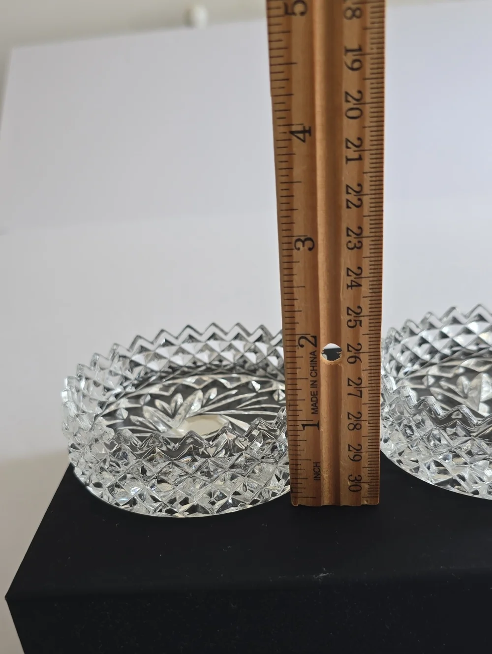 Vintage The European Collection Set Of 2 Crystal  Coasters Bowls Germany